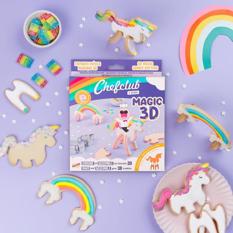 Chefclub Unicorn & Rainbow 3D Cookie Cutters