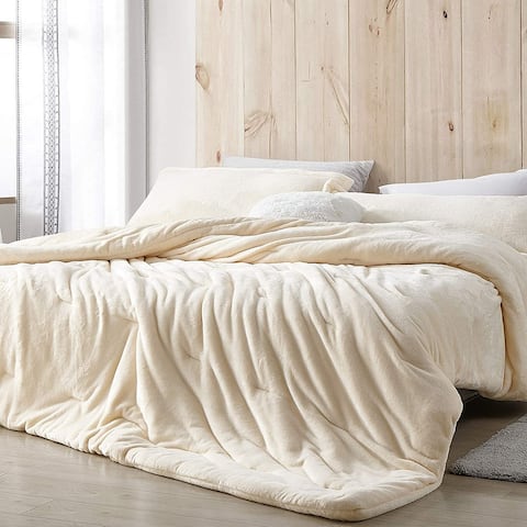 Coma Inducer Oversized Comforter Set - Me Sooo Comfy - Ecru
