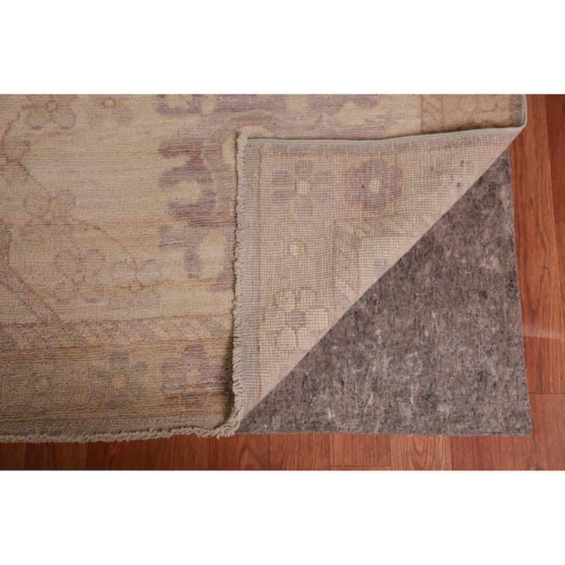 Vegetable Dye Brown Oushak Turkish Large Rug Handmade Wool Carpet - 13'0" x 19'0"