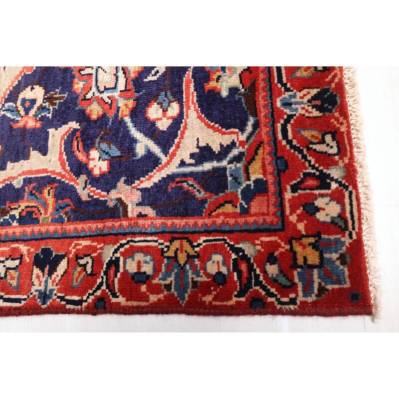 ECARPETGALLERY Hand-knotted Andelz Dark Navy Wool Rug - 3'9 x 10'11