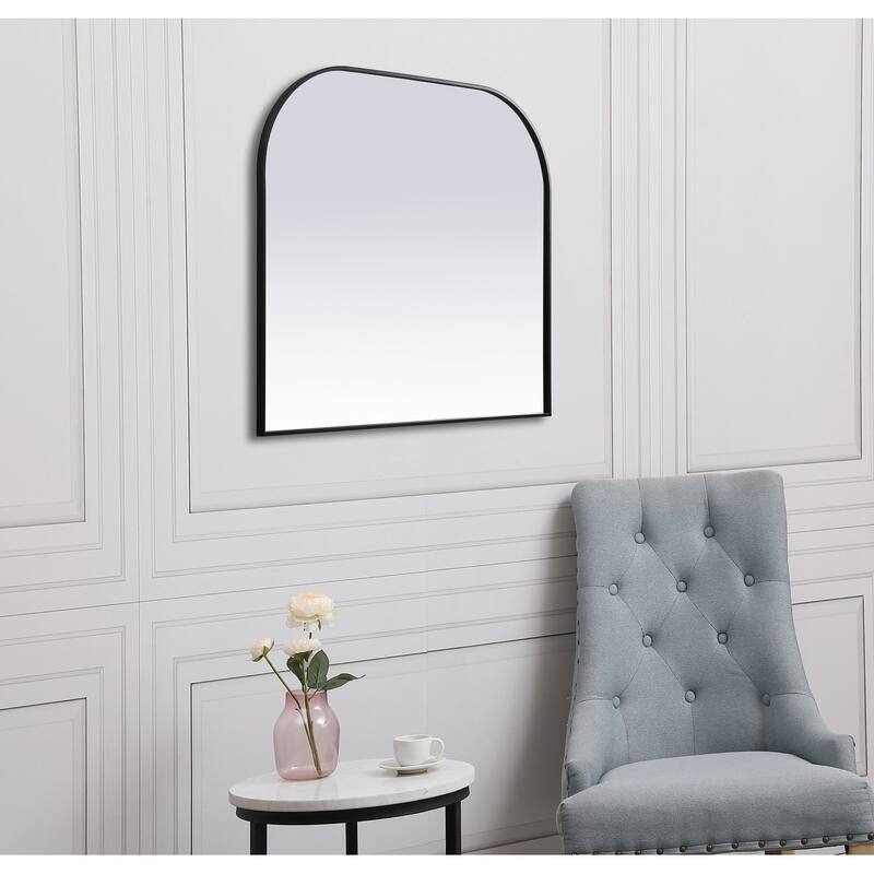 Indigo Home Metal Frame Arch Mirror 42x38 Inch