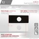 preview thumbnail 25 of 28, Stylish Single-Hole Bathroom Faucet Plate A-801 - 6 1/8"x 2 1/2"