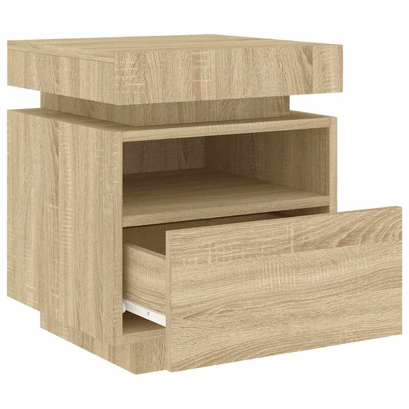 vidaXL Bedside Cabinet Engineered wood Compact Bedside Cabinet