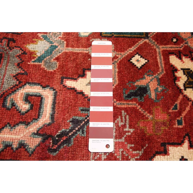 ECARPETGALLERY Hand-knotted Sarabi Dark Red Wool Rug - 7'2 x 10'8