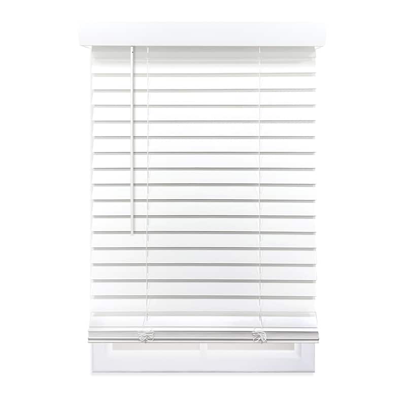 Cordless 2 inch Smooth Fauxwood Venetian Blind - 20 x 72