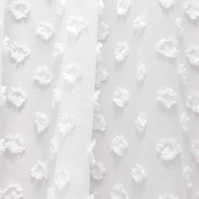 DriftAway Olivia White Voile Chiffon Sheer Kitchen Tier