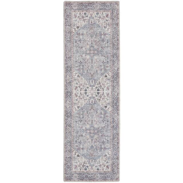 57 Grand by Nicole Curtis Vintage Medallion Machine Washable Area Rug