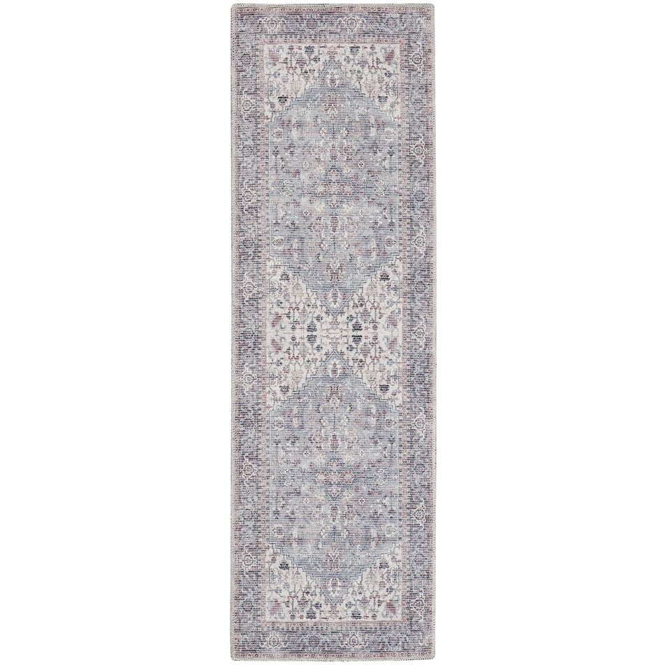 New Concept Washables Vintage Medallion Machine Washable Area Rug