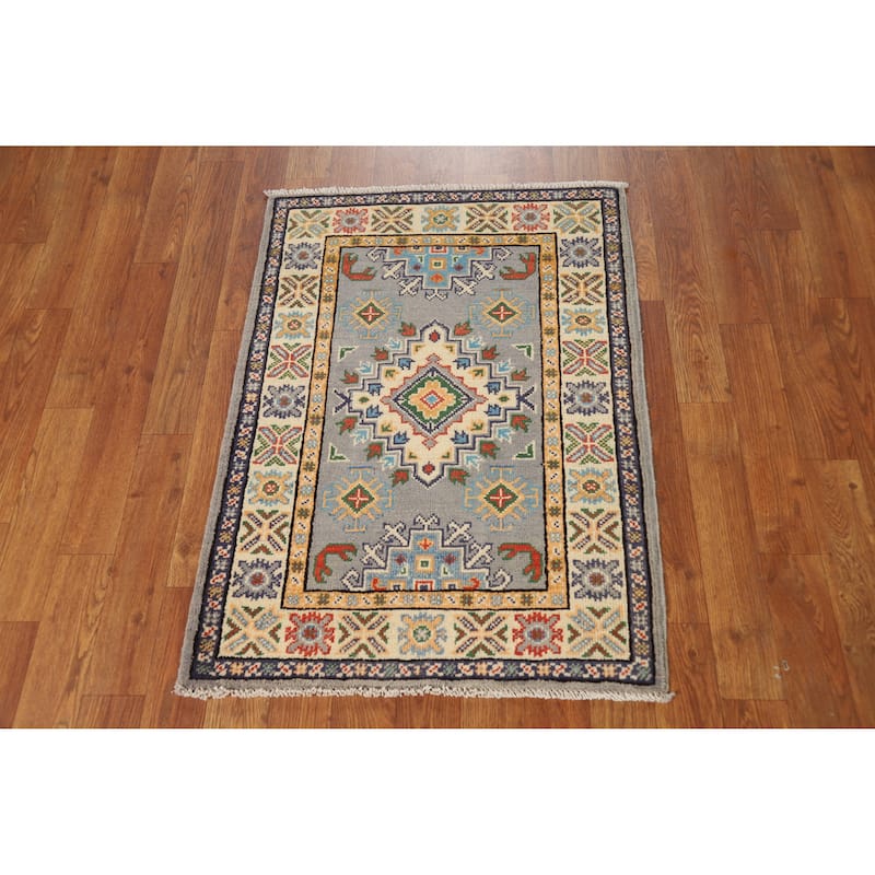 Kazak Oriental Foyer Rug Handmade Foyer Wool Carpet - 2'0"x 3'0"
