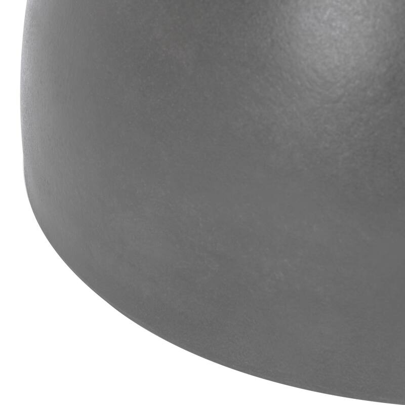 SAFAVIEH Haruki Concrete Indoor/ Outdoor Accent Table (Dark Grey) - 13.7" x 13.7" x 17.7"