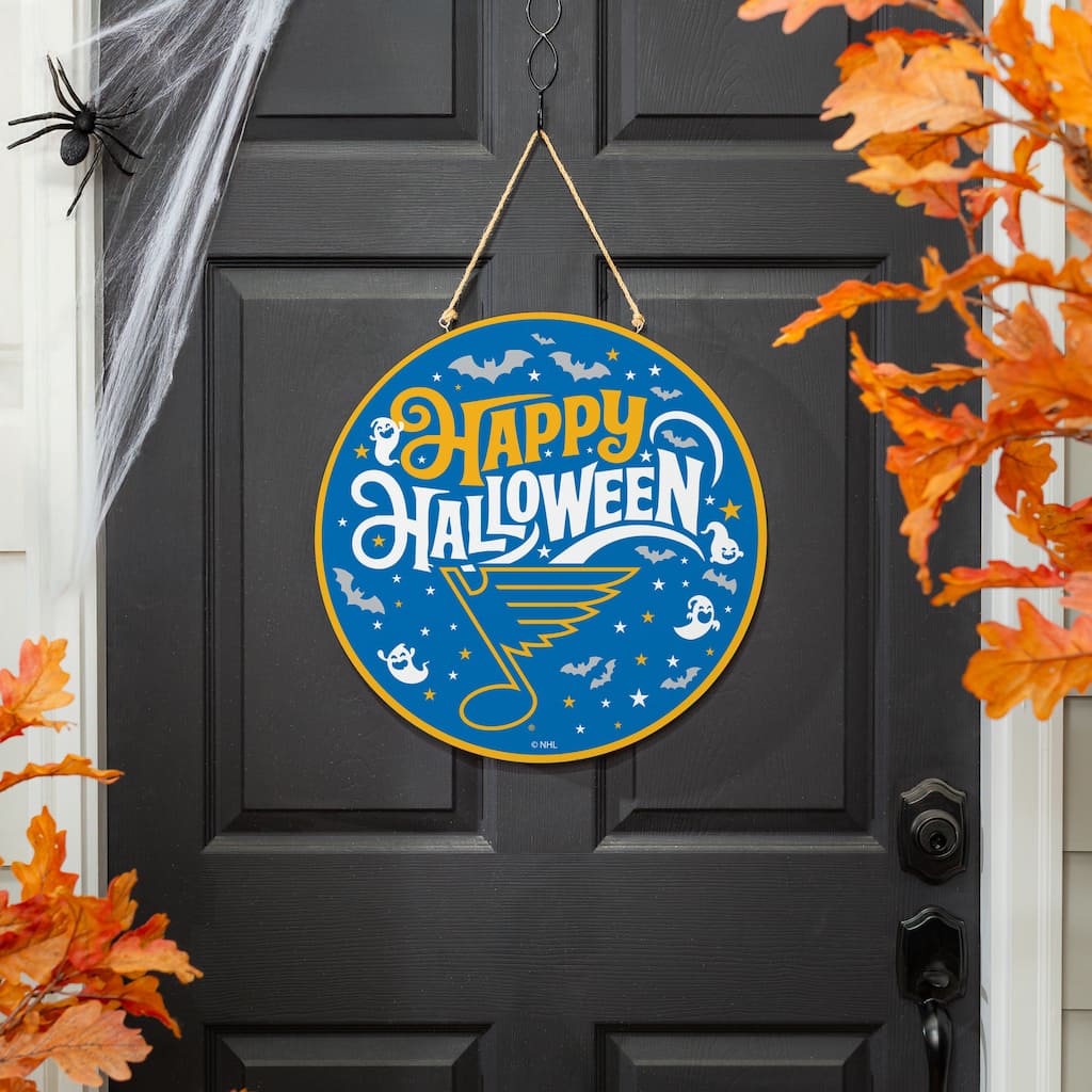 St Louis Blues 18" x 18" Halloween Door Décor Wall Sign