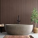 preview thumbnail 100 of 144, Avalon NativeStone Freestanding Soaking Tub 66" - Ash