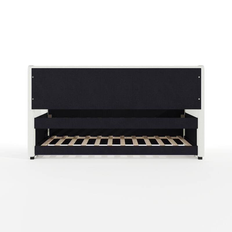 Martha Stewart Daybed with Rear Siderail and Pull-Out Trundle