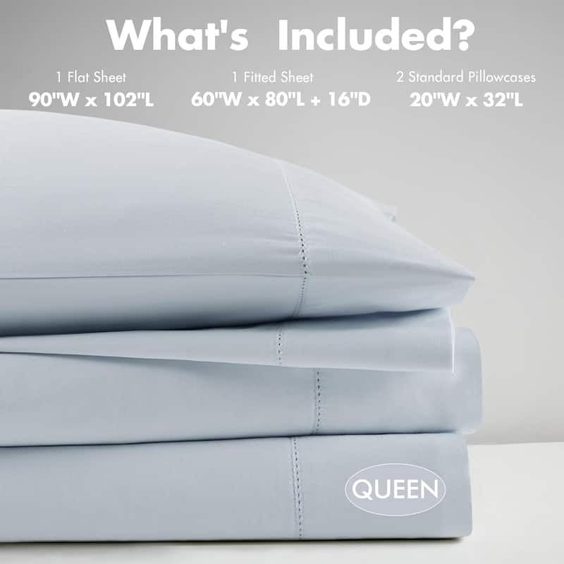 Madison Park 500 Thread Count Egyptian Cotton Deep Pocket Sheet Set