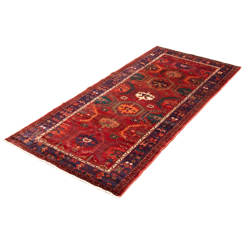 ECARPETGALLERY Hand-knotted Andelz Red Wool Rug - 4'6 x 9'6