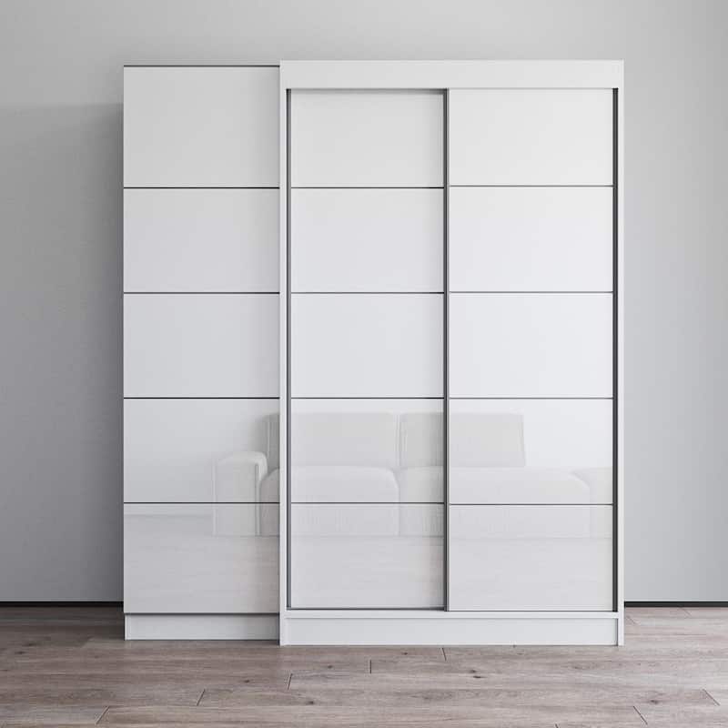 Aria 2D120-EX Wardrobe - White