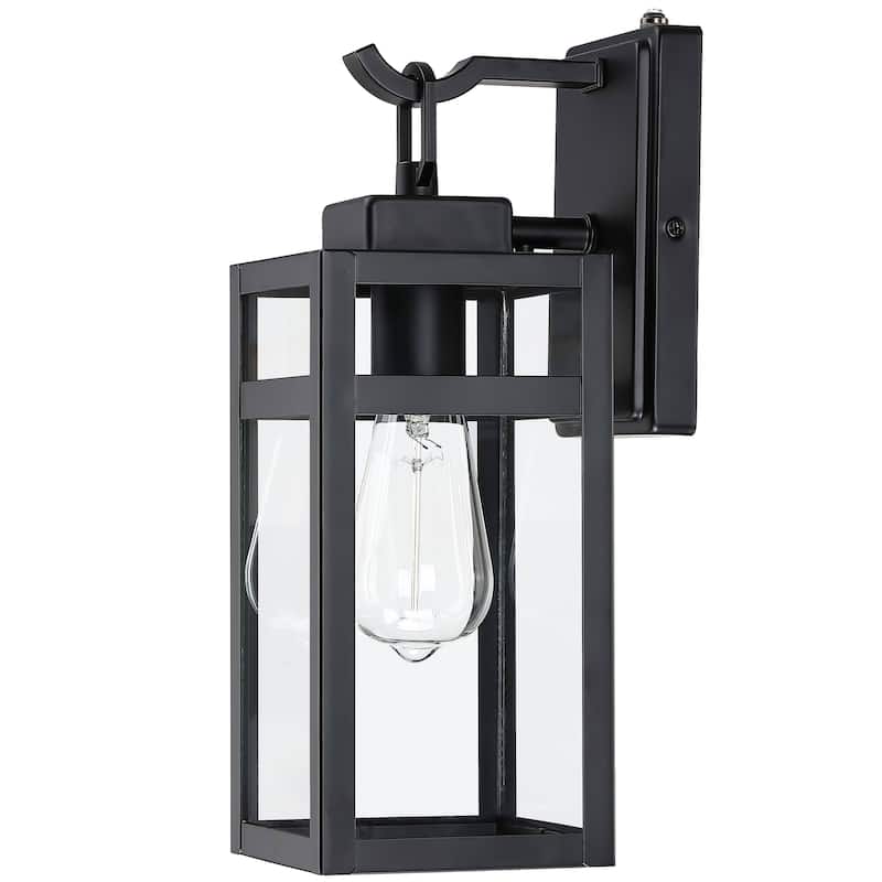 1-Light Outdoor Wall Light With Sensor Fixtures - 5"x6.57"x14.06" - 5"x6.57"x14.06"