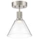 Option Brushed Steel / Clear Glass