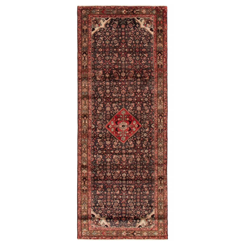 ECARPETGALLERY Hand-knotted Andelz Grey Wool Rug - 3'11 x 10'2