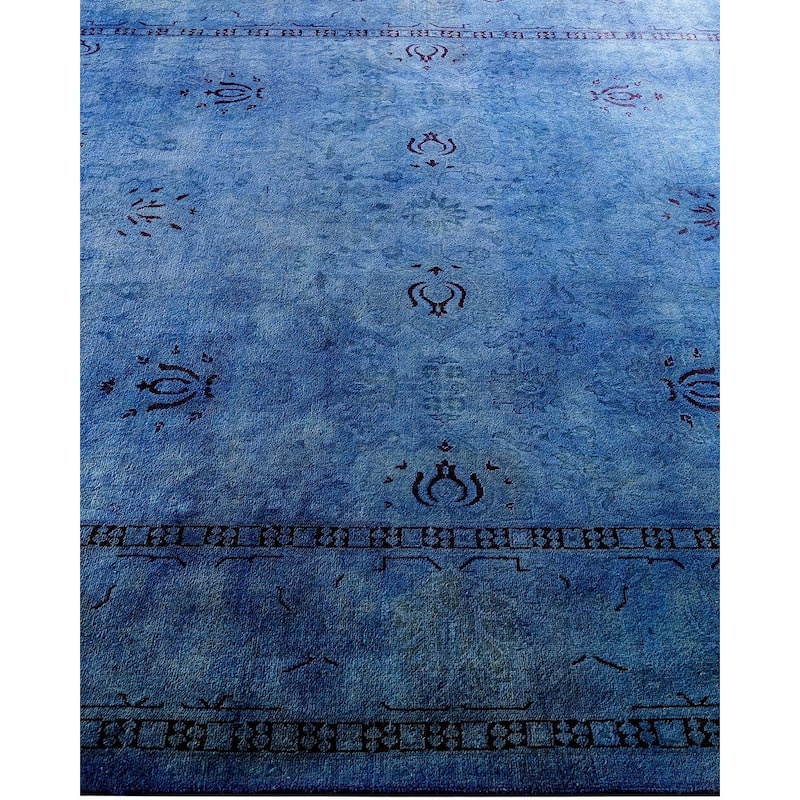 Contemporary Overdyed Wool Hand Knotted Area Rug - 6' 1" x 8' 6"