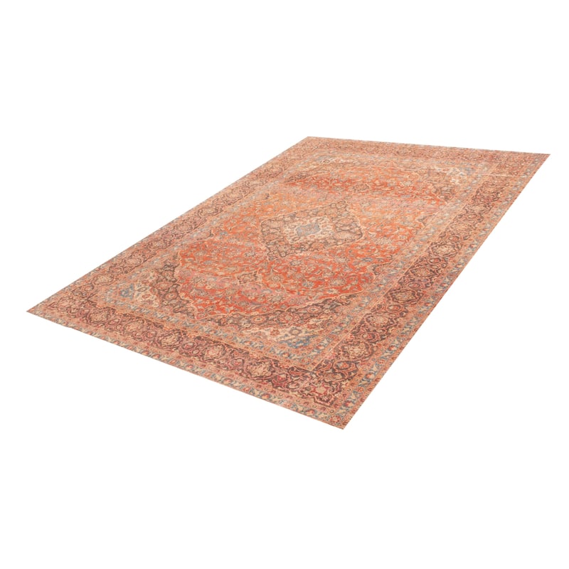 ECARPETGALLERY Hand-knotted Antalya Vintage Dark Copper Wool Rug - 9'5 x 13'0