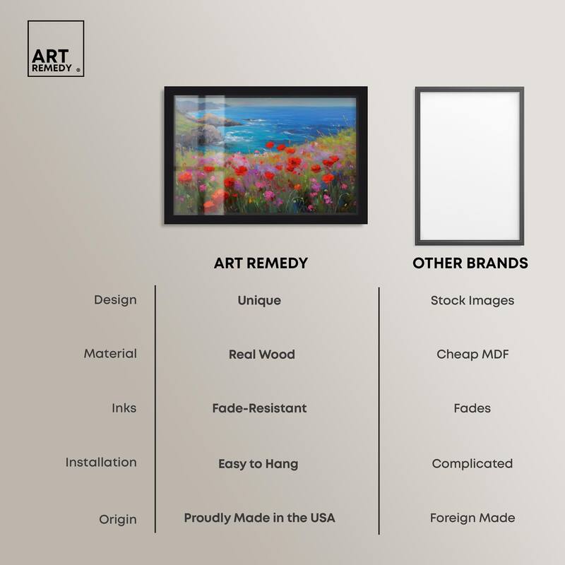 Ocean View Bloom II Shadowbox by Art Remedy