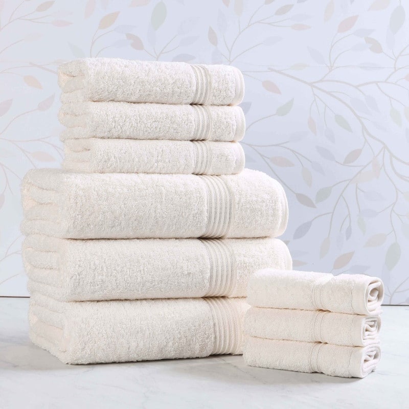 Superior Heritage Egyptian Cotton Absorbent 9-Piece Towel Set