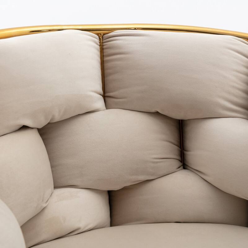 Set of 2 Velvet Accent Chairs - Modern Stool for Bedroom Dresser, Vanity, and Seating