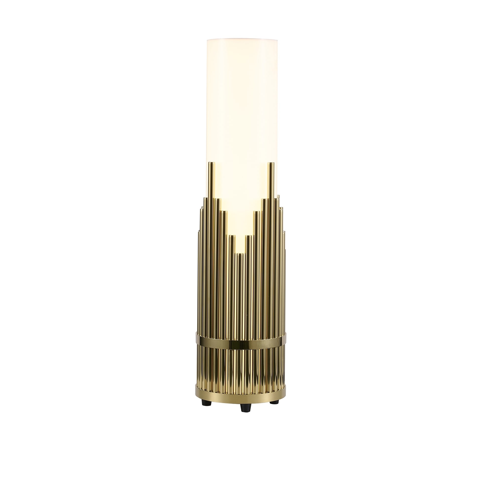 Transitional 2-Light Champagne Gold Table Lamp With A Shade