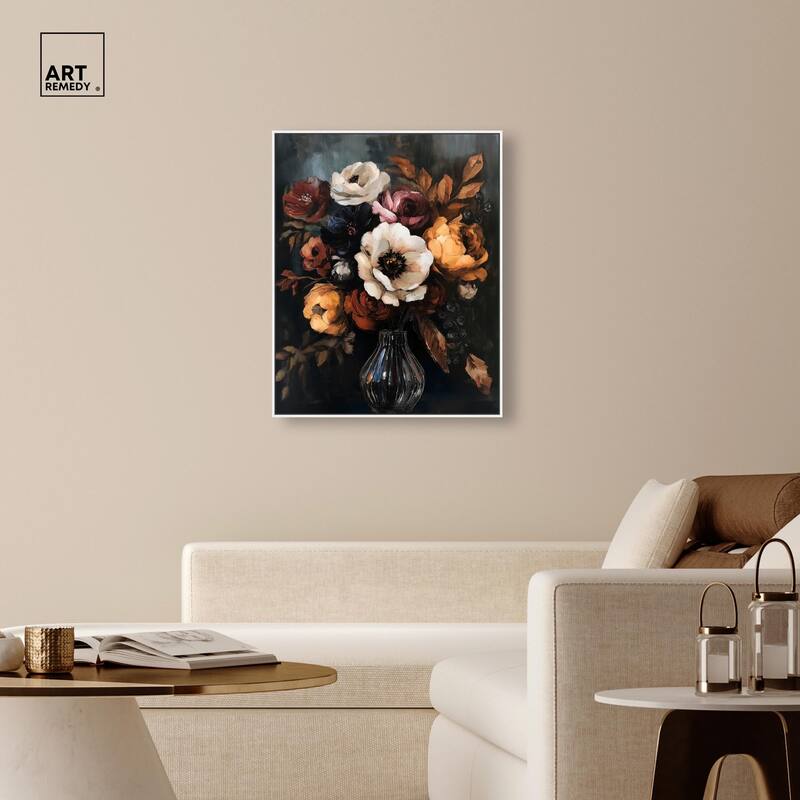Velvet Night Bloom I Canvas by Art Remedy