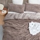preview thumbnail 3 of 2, Woodland Forest - Coma Inducer® Oversized Duvet Cover Set - Tree Bark Brown