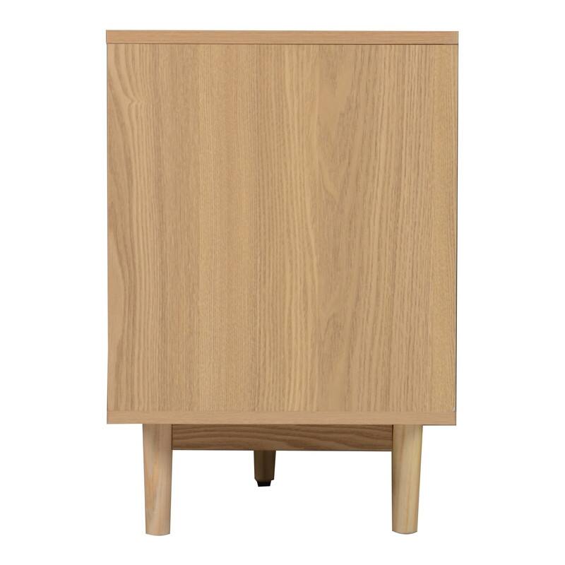 Rustic 76.6" TV Stand for TVs Up to 85", Wood Media TV Console Entertainment Center with Open Storage and Drawers