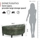 preview thumbnail 29 of 48, Adeco Half Moon Storage Ottoman Semi Circle Bench