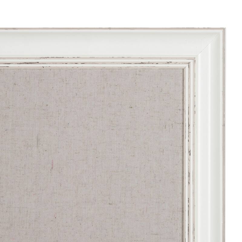 DesignOvation Macon Framed Linen Fabric Pinboard