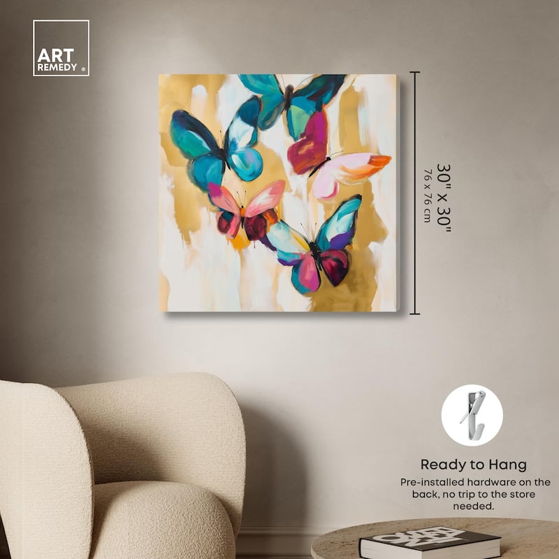 Wings in Waltz II Canvas by Art Remedy, Gallery Wrapped