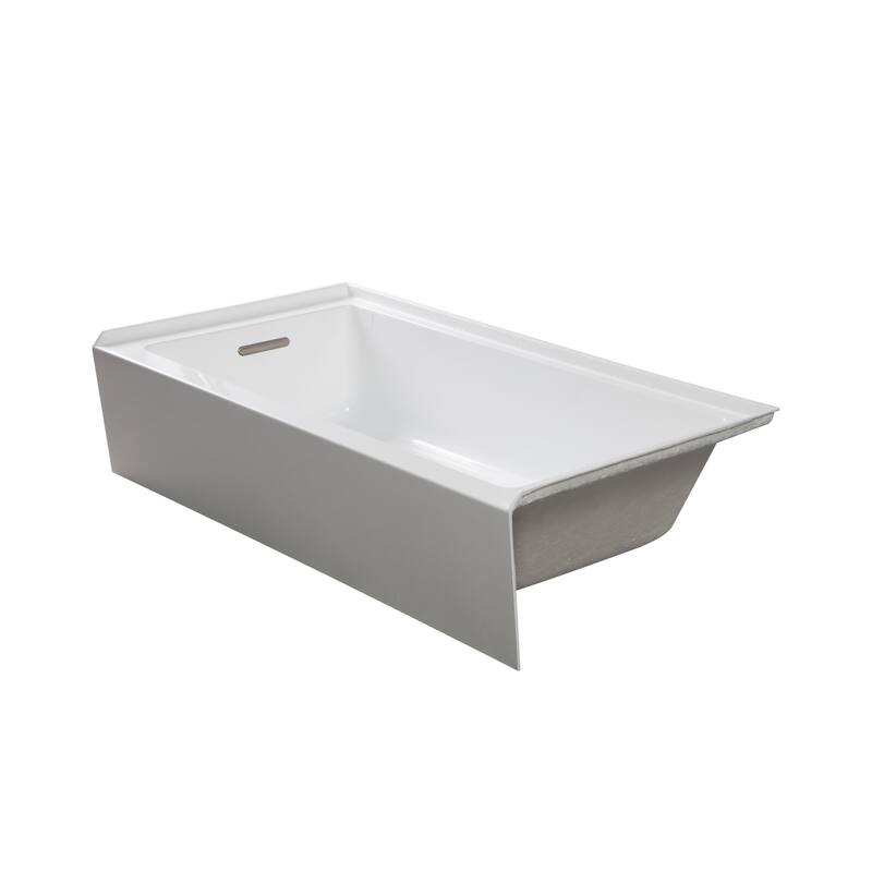 Transolid UATLN603215-L Unity 60" x 32" Three Wall Alcove Acrylic - White