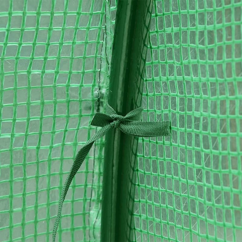 9.7 FT Long Large Gardening Walk-in Greenhouse