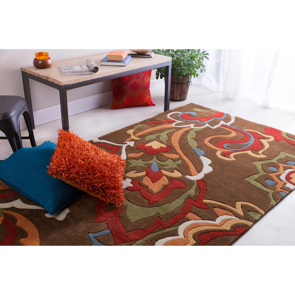 Hand-tufted Floral Contemporary Area Rug