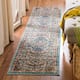 SAFAVIEH Madison Sabire Boho Medallion Distressed Rug - 2'2" x 10' Runner - Grey/Light Blue