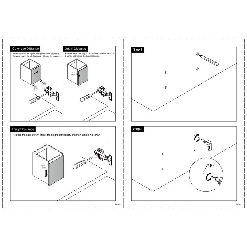 Beingnext 24"/30"/48" Bathroom Vanity with Sink, Floating Bathroom Vanity With Soft Close Door