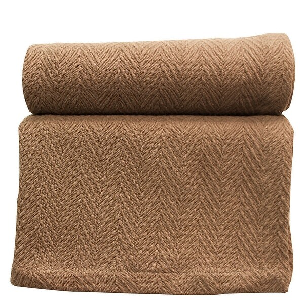 Taupe cotton deals blanket