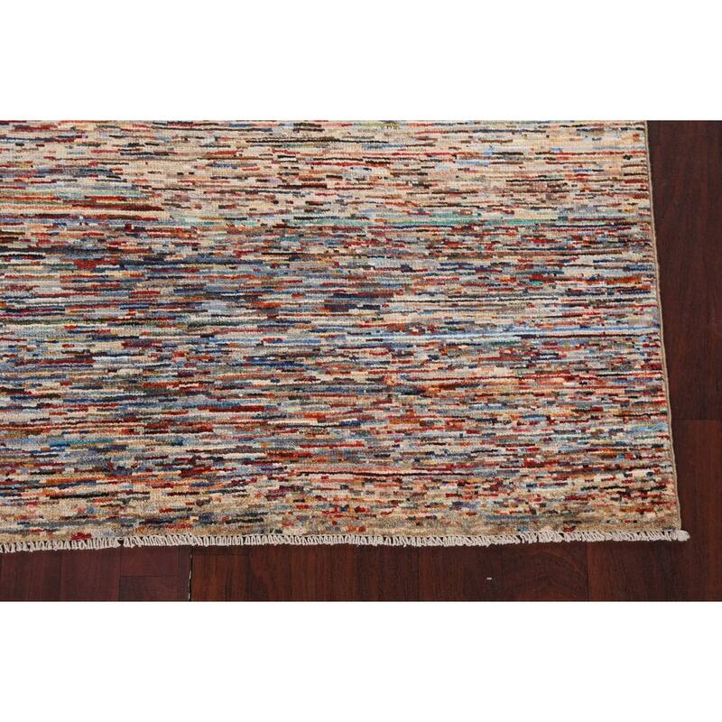 Contemporary Gabbeh Kashkoli Wool Area Rug Hand-knotted Bedroom Carpet - 5'3" x 7'7"