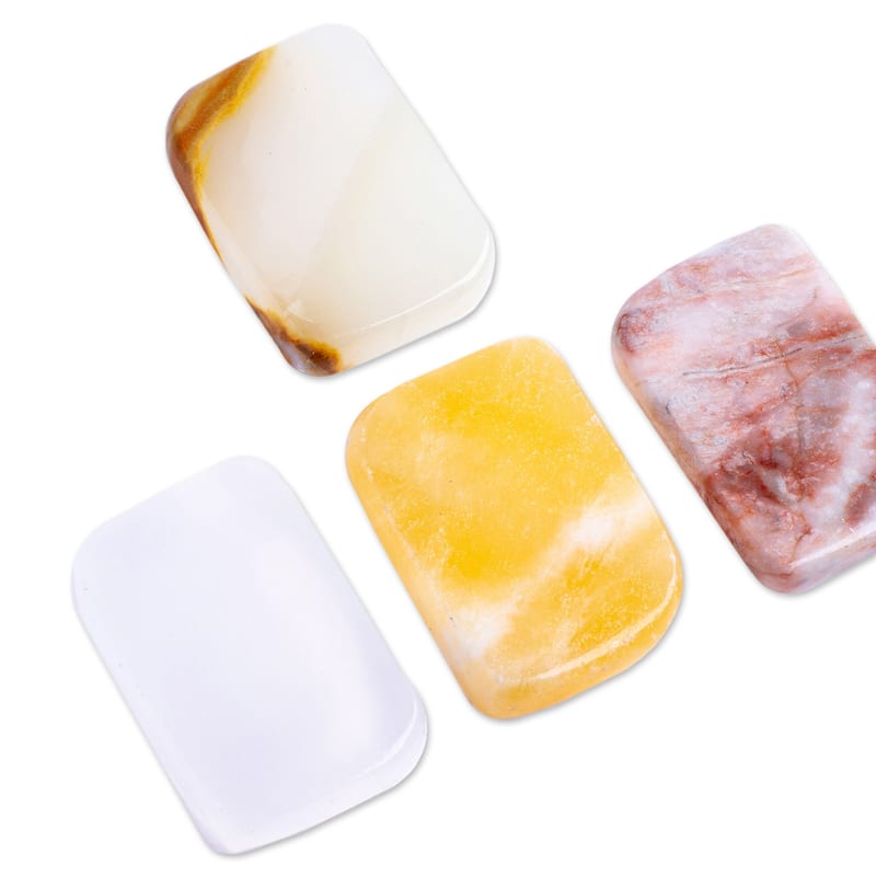 Novica Handmade Intense Relief Stress-Relieving Stones (Set Of 2)