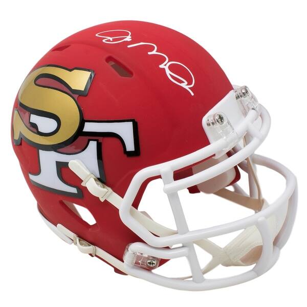 Shop Joe Montana Signed San Francisco 49ers Riddell Mini Speed Amp