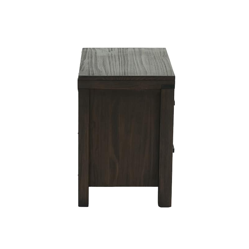 2 Drawers Nightstand In