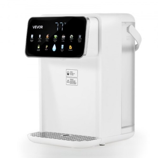 ±0 ホットウォーターディスペンサー ホワイト White ABS Stainless Steel 118oz Touchscreen Instant Hot Water