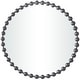 preview thumbnail 7 of 9, CosmoLiving by Cosmopolitan Dark Gray, Gold or Silver Metal Round Beaded Room Wall Mirror