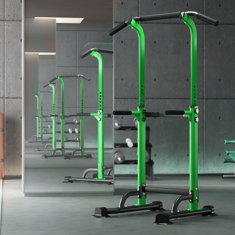 Adjustable Height Power Tower Pull Up Bar Station Home Gym Workout Equipment