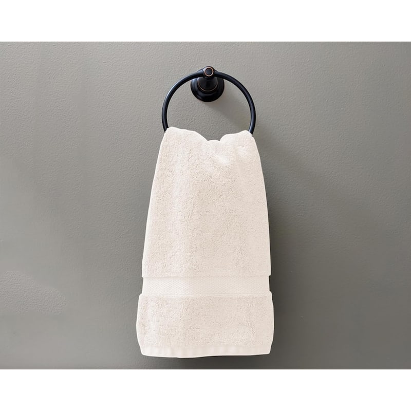 Delara Organic Cotton Feather Touch Quick Dry 650 GSM Hand Towel, 20"X30"