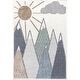 preview thumbnail 2 of 7, Nuloom Elsha Rocky Mountains Kids Fringe Area Rug